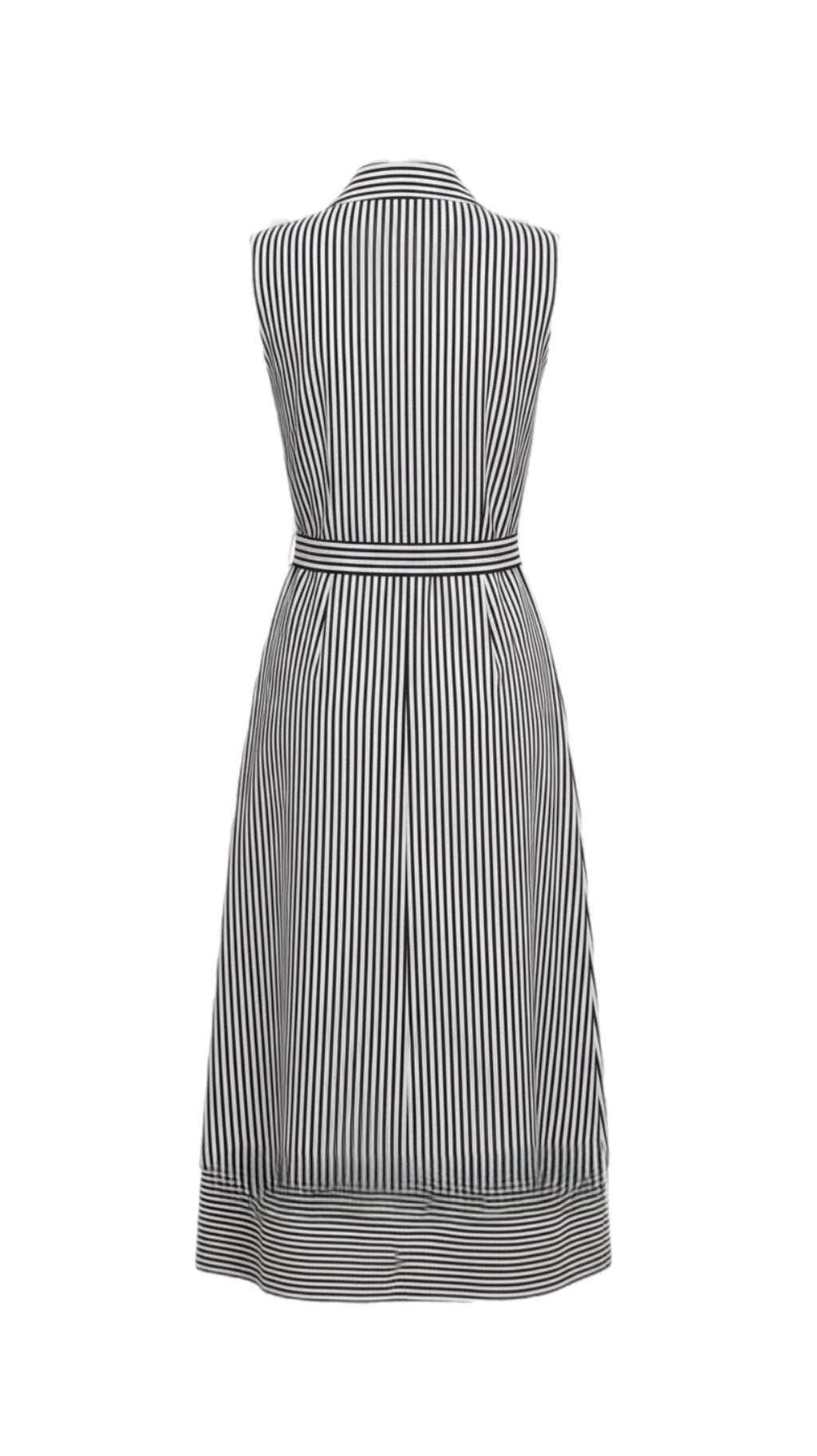 Red and White Strip Shirt Dress