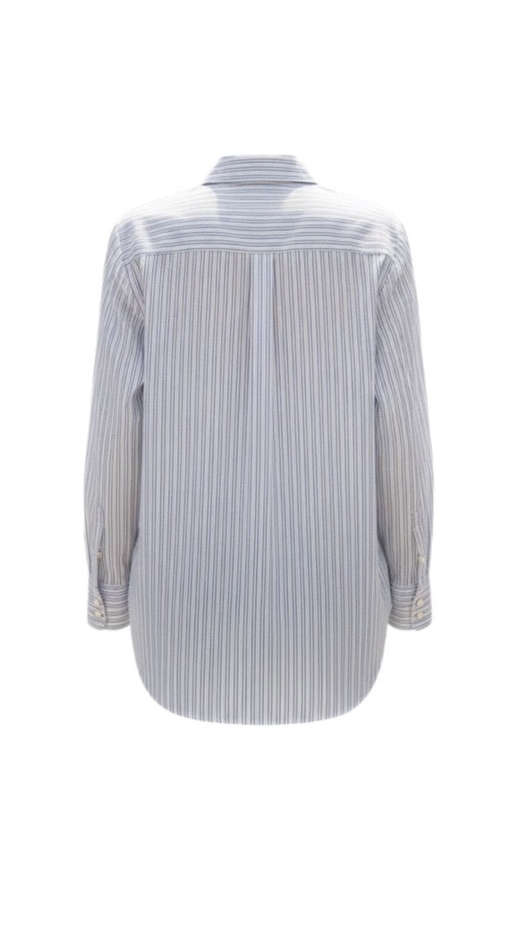Brown Strip Button Down Shirt