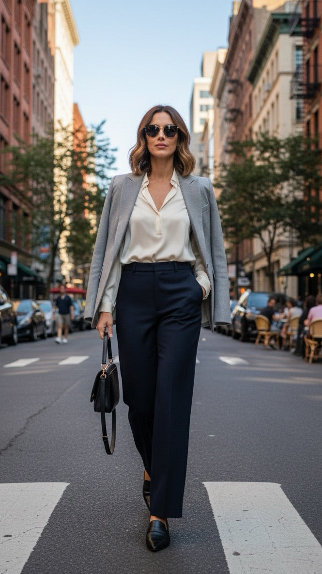Wide Leg Pants with Belt Loops